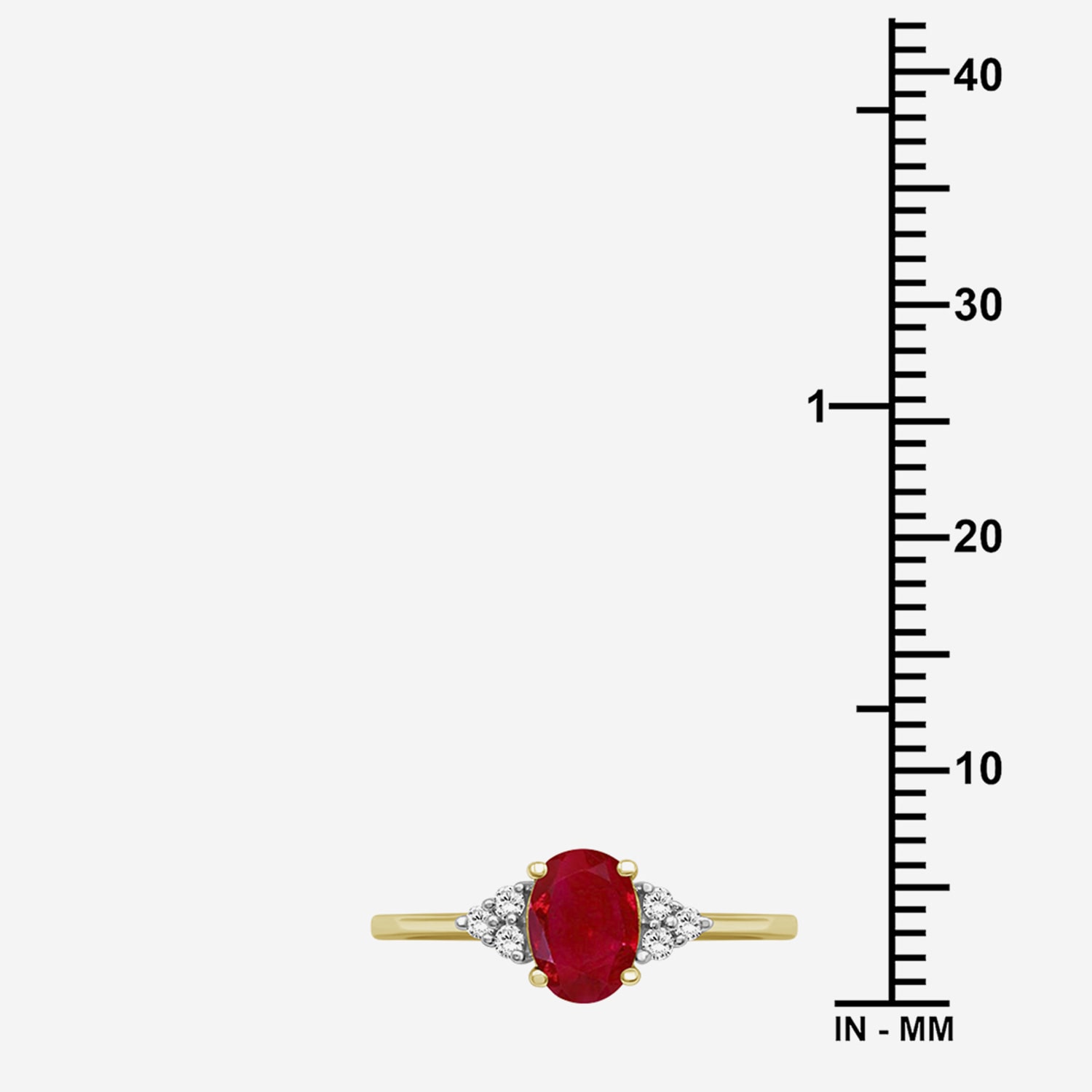 Womens Gemstone & 1/10 CT. T.W. Natural Diamond 10K Gold Oval Cocktail Ring