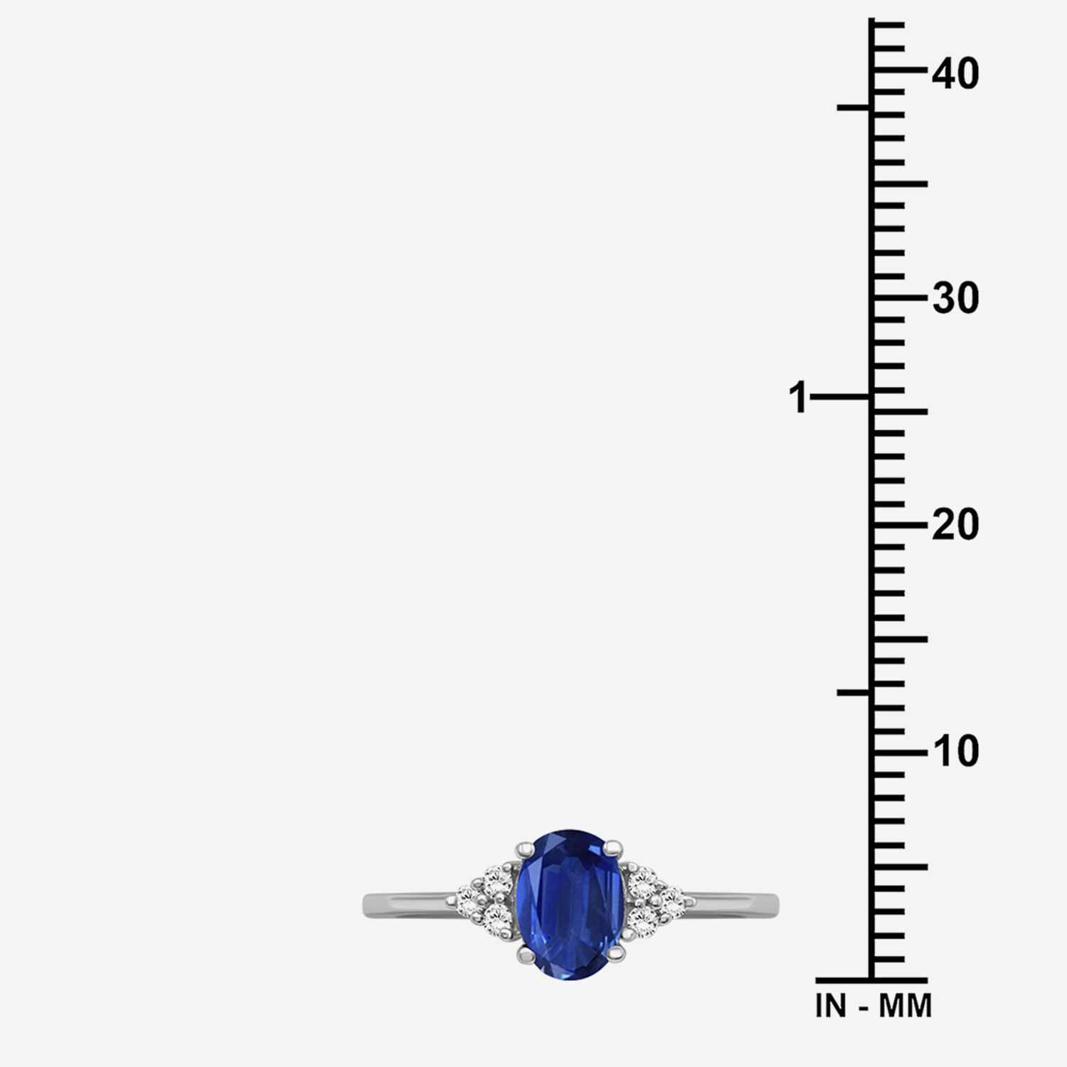 Womens Gemstone & 1/10 CT. T.W. Natural Diamond 10K Gold Oval Cocktail Ring