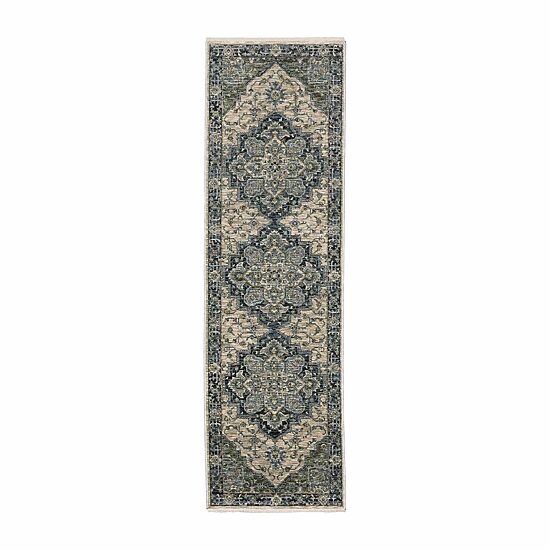 Covington Home Adeline Center Medallion 27"X90" Indoor Rectangular Runner