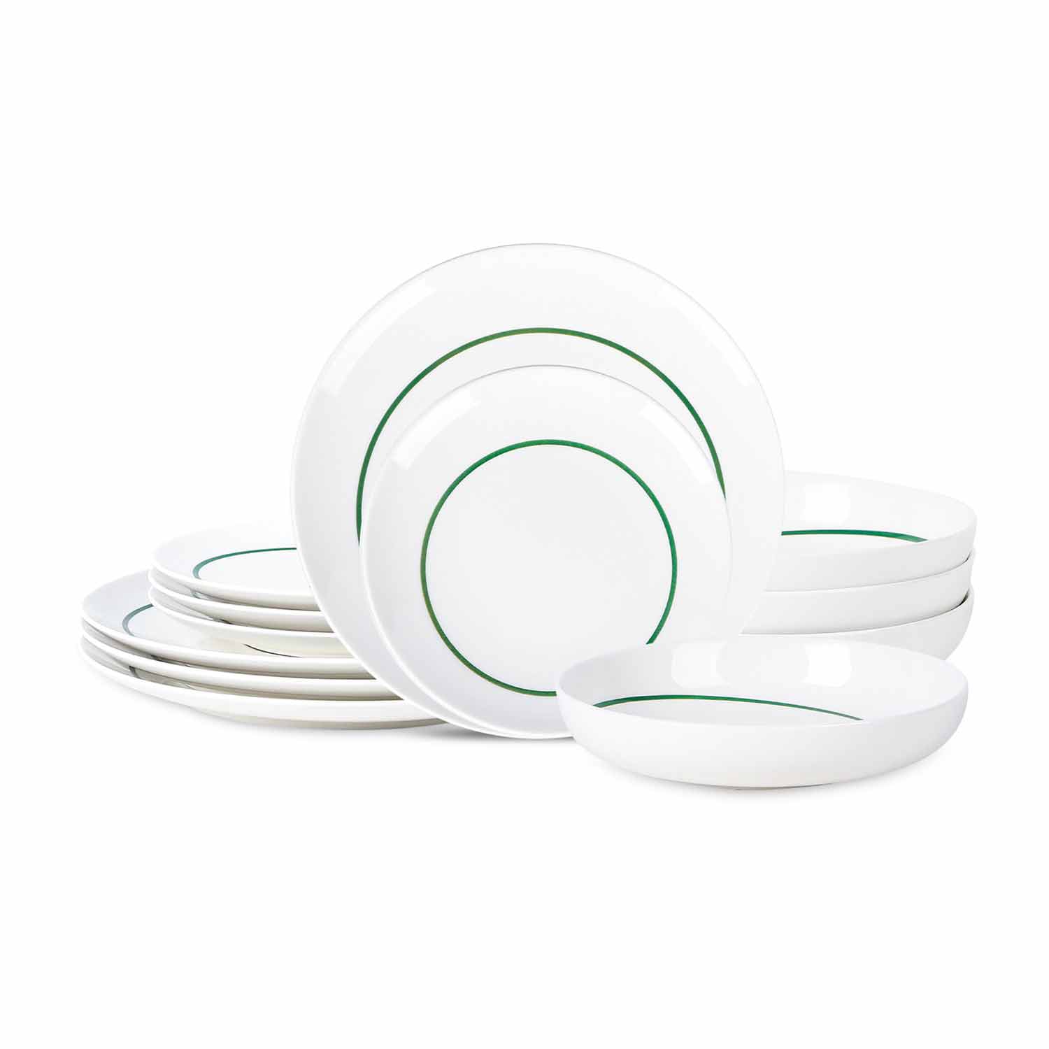 Stone + Lain Luna 12-pc. Porcelain Dinnerware Set