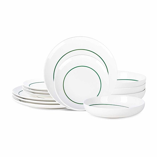 Stone + Lain Luna 12-pc. Porcelain Dinnerware Set