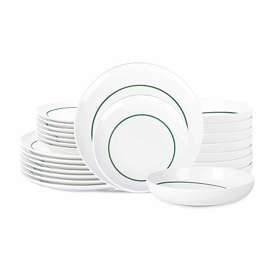 Stone + Lain Luna 24-pc. Porcelain Dinnerware Set