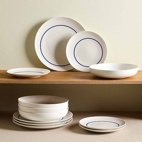 Stone + Lain Luna 12-pc. Porcelain Dinnerware Set