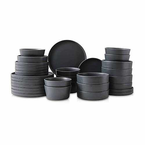 Stone + Lain Celina 32-pc. Stoneware Dinnerware Set, One Size, Gray