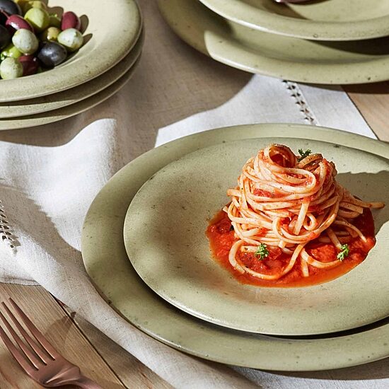 Stone + Lain Aro 12-pc. Stoneware Dinnerware Set
