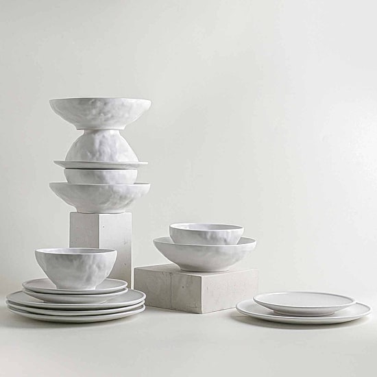 Stone by Mercer Project Nendo 16-pc. Stoneware Dinnerware Set