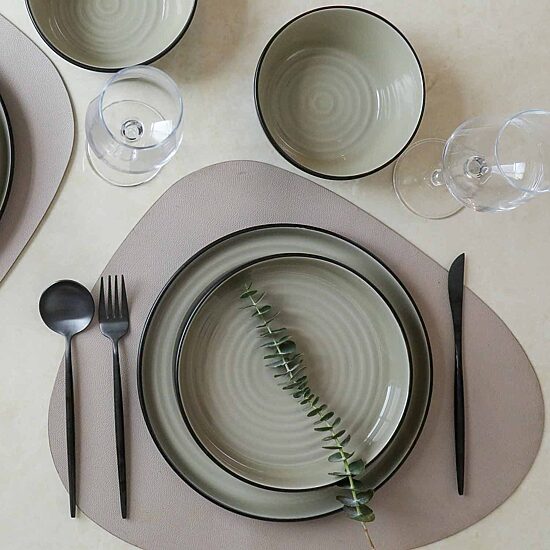 Stone + Lain Elica 12-pc. Stoneware Dinnerware Set