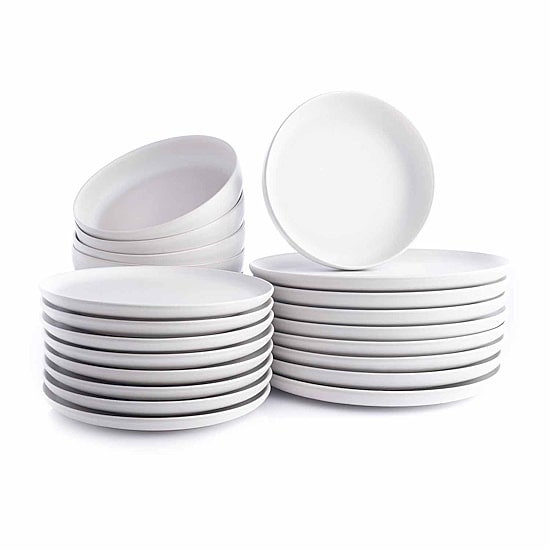 Stone + Lain Macchio 24-pc. Stoneware Dinnerware Set