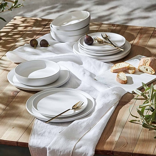 Stone + Lain Macchio 12-pc. Stoneware Dinnerware Set
