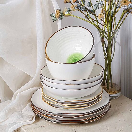 Christian Siriano New York Luna 16-pc. Porcelain Dinnerware Set