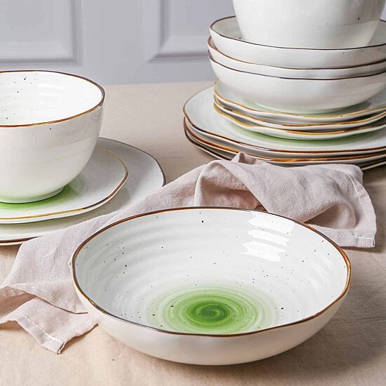 Christian Siriano New York Luna 16-pc. Porcelain Dinnerware Set