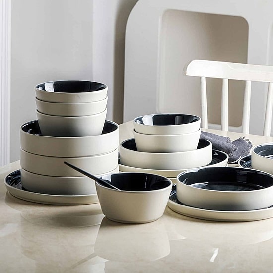 Stone + Lain Elica 24-pc. Stoneware Dinnerware Set