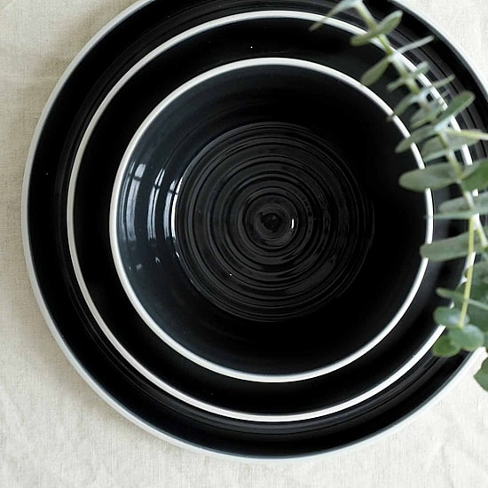 Stone + Lain Elica 24-pc. Stoneware Dinnerware Set