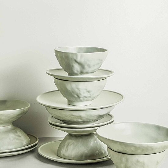Stone by Mercer Project Nendo 16-pc. Stoneware Dinnerware Set