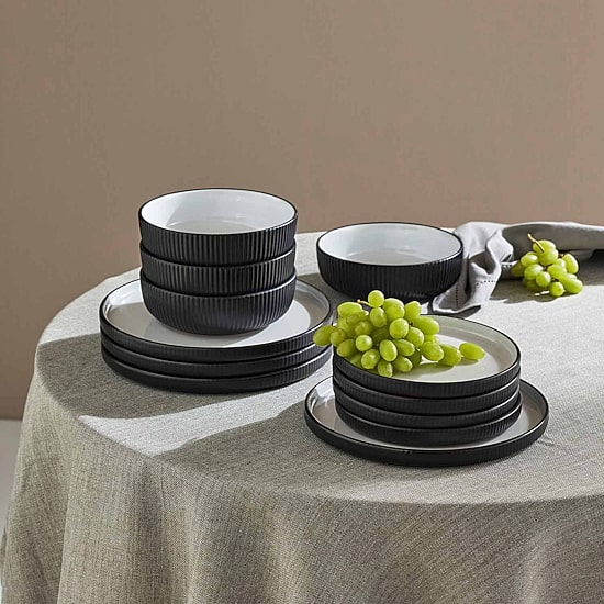 Christian Siriano New York Laro Set Of 12-pc. Stoneware Dinnerware Set