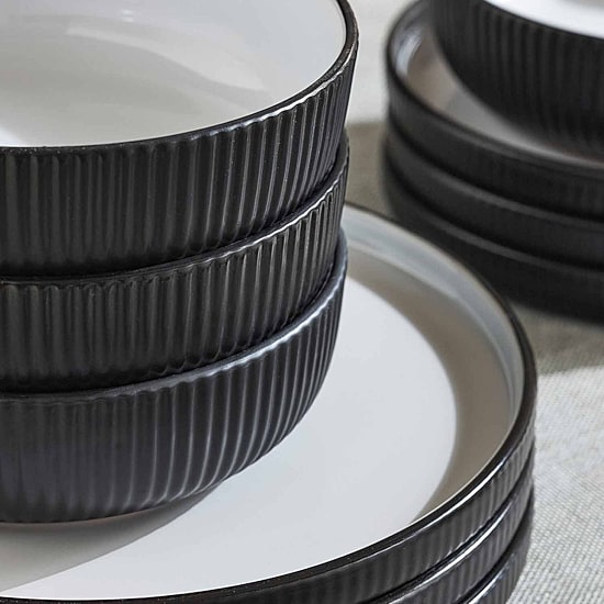 Christian Siriano New York Laro Set Of 12-pc. Stoneware Dinnerware Set