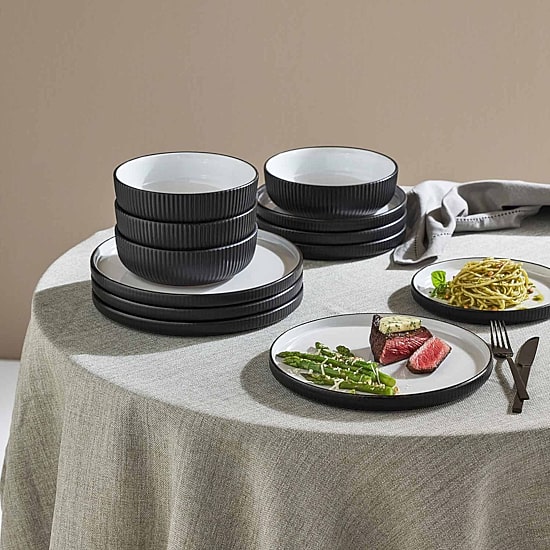 Christian Siriano New York Laro Set Of 12-pc. Stoneware Dinnerware Set