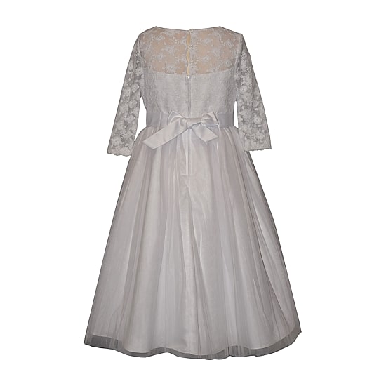 Bonnie Jean Little & Big Kid Girls Lace 3/4 Sleeve Flower Girl Fit + Flare Dress