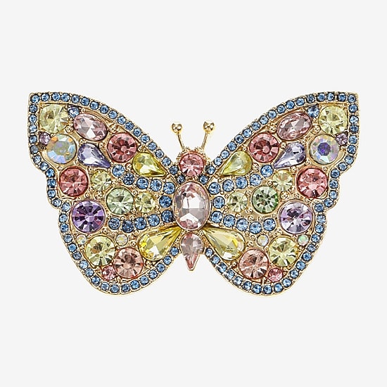 Monet Jewelry Multi Color Glass Pin