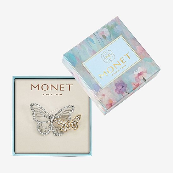 Monet Jewelry Glass Pin