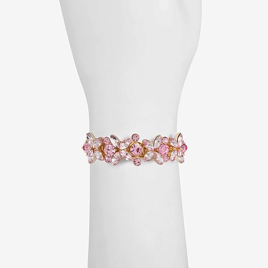 Monet Jewelry Womens Pink Glass Cuff Bracelet