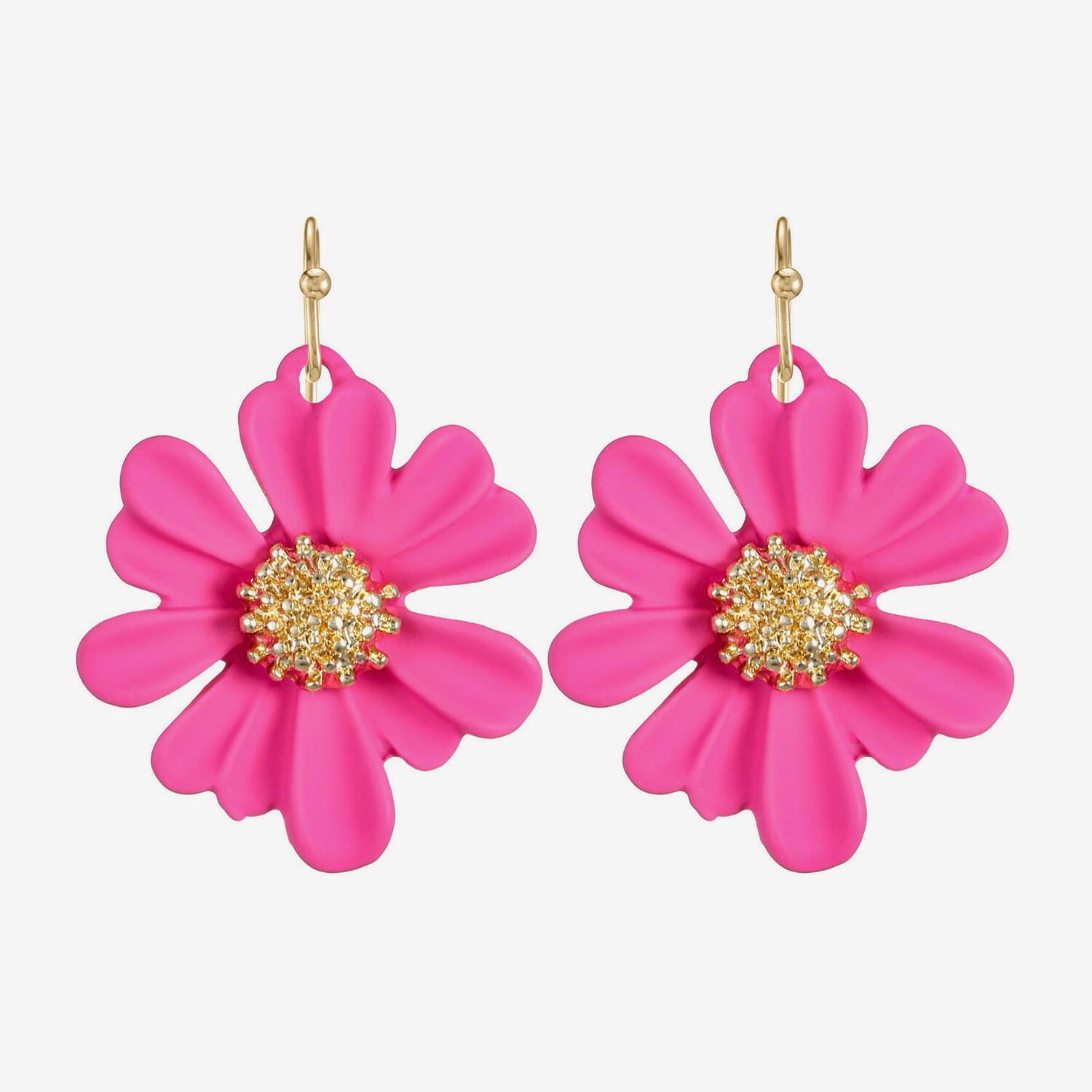 Liz Claiborne Womens Flower Drop Earrings