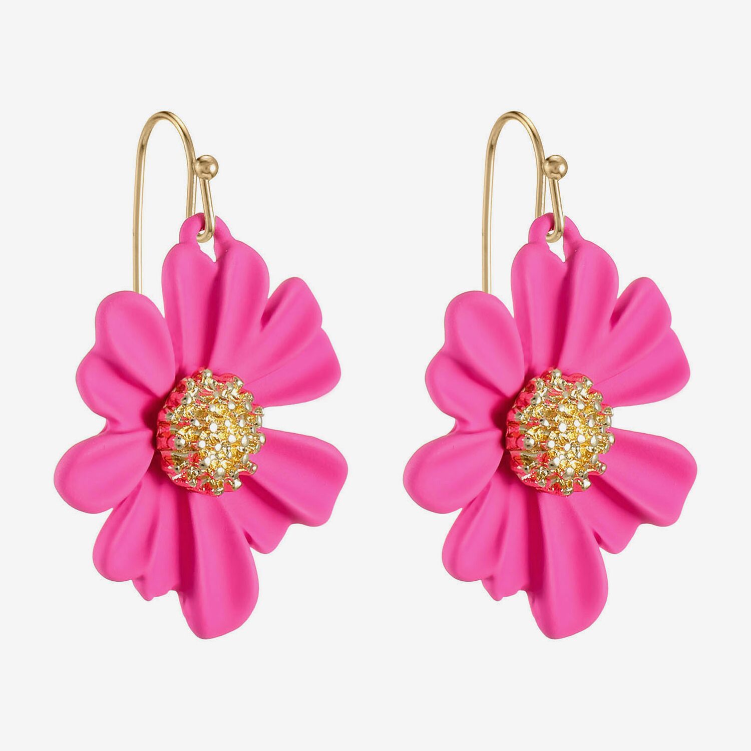 Liz Claiborne Womens Flower Drop Earrings