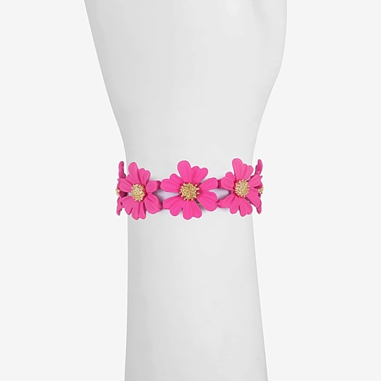 Liz Claiborne Womens Flower Stretch Bracelet