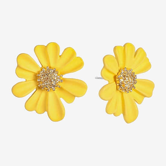 Liz Claiborne 28.1mm Flower Stud Earrings