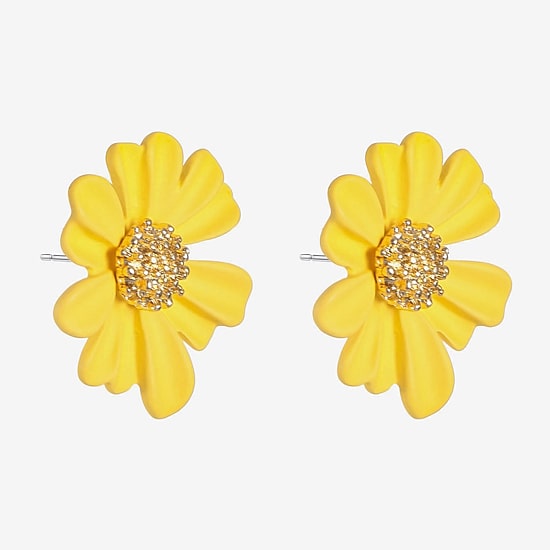 Liz Claiborne 28.1mm Flower Stud Earrings