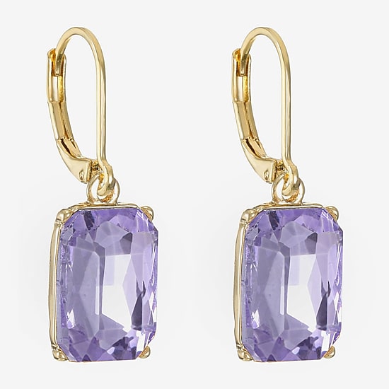 Monet Jewelry Womens Glass Drop Earrings