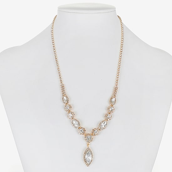 Monet Jewelry Womens Glass 17 Inch Y Necklace