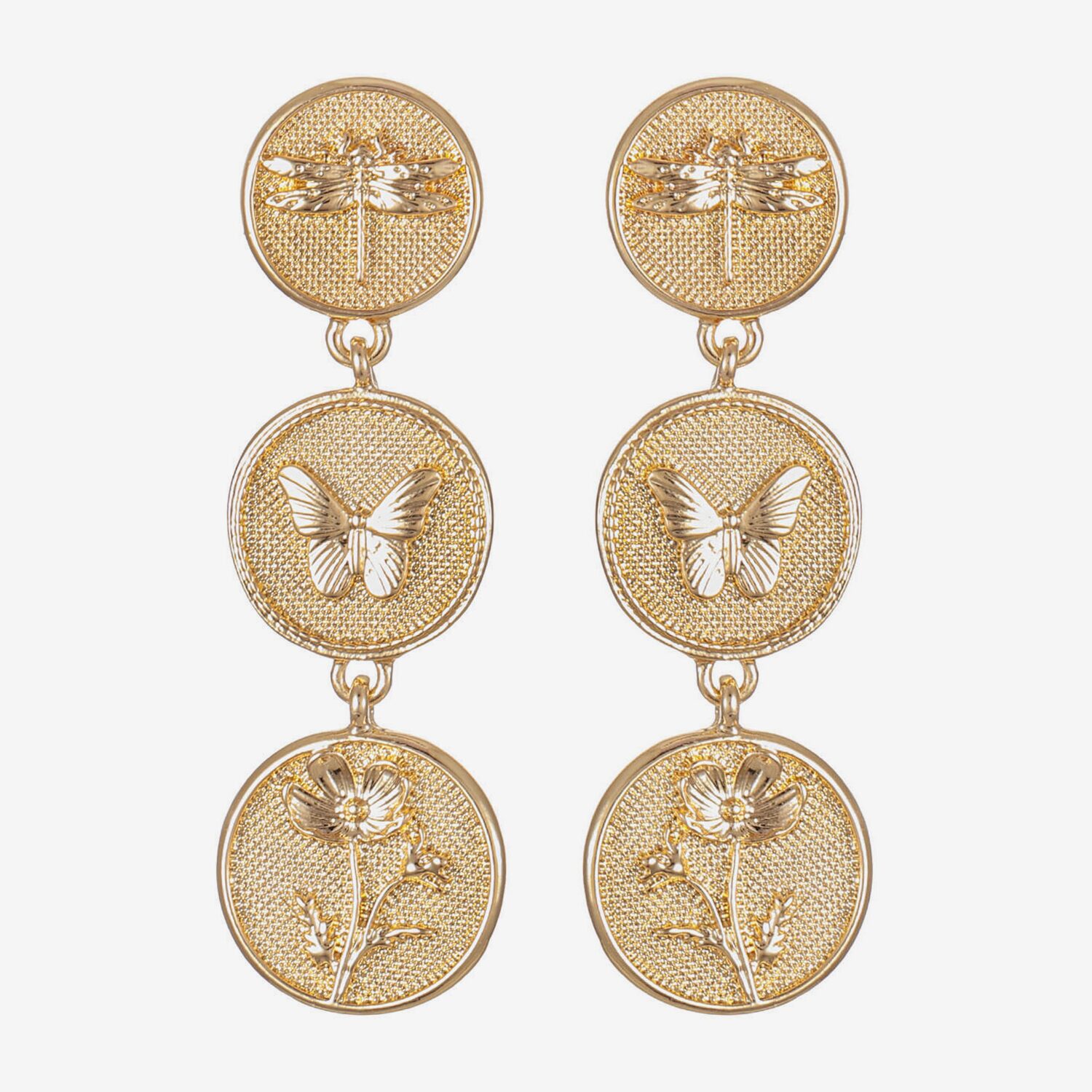 Monet Jewelry Womens Round Hypoallergenic Drop Earrings