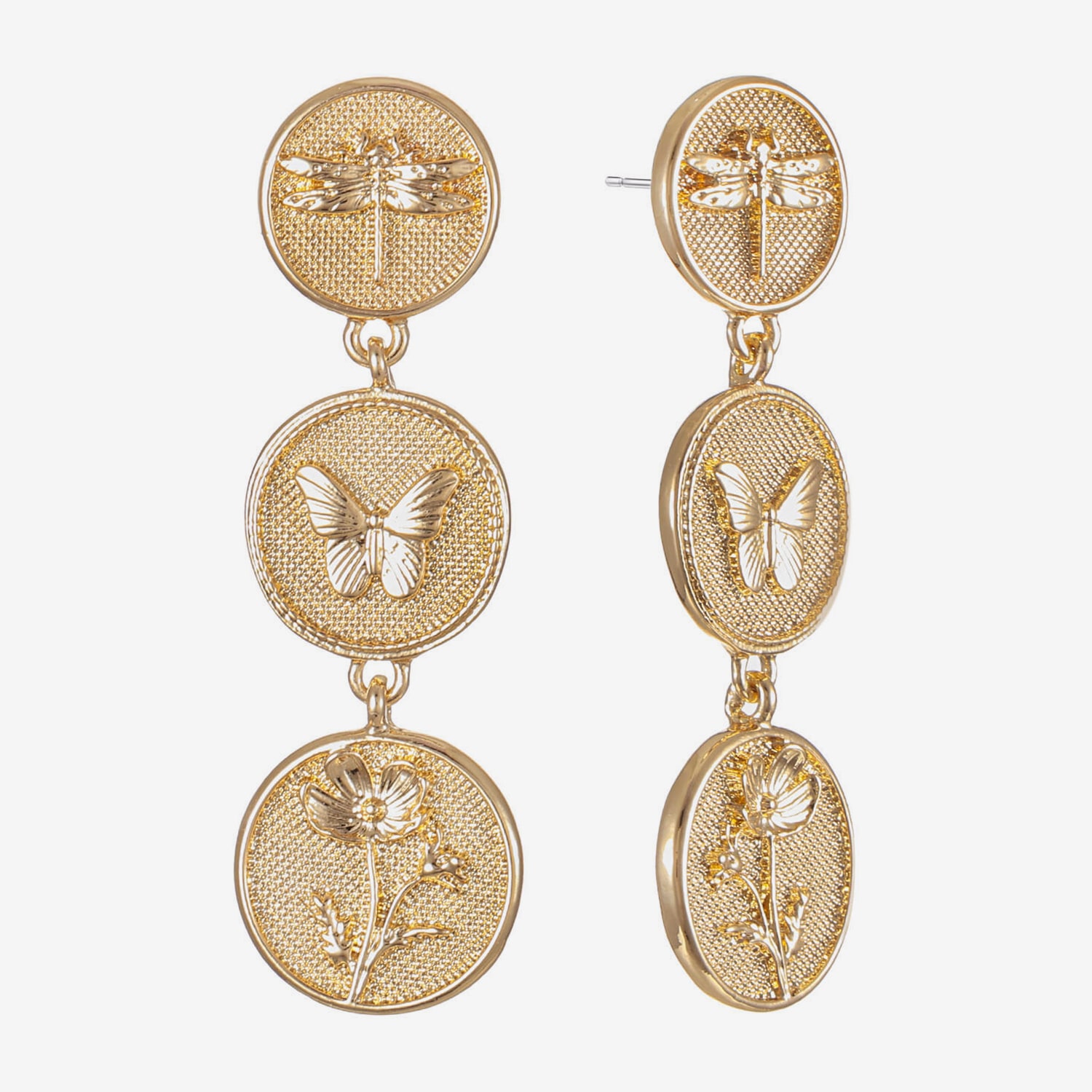 Monet Jewelry Womens Round Hypoallergenic Drop Earrings