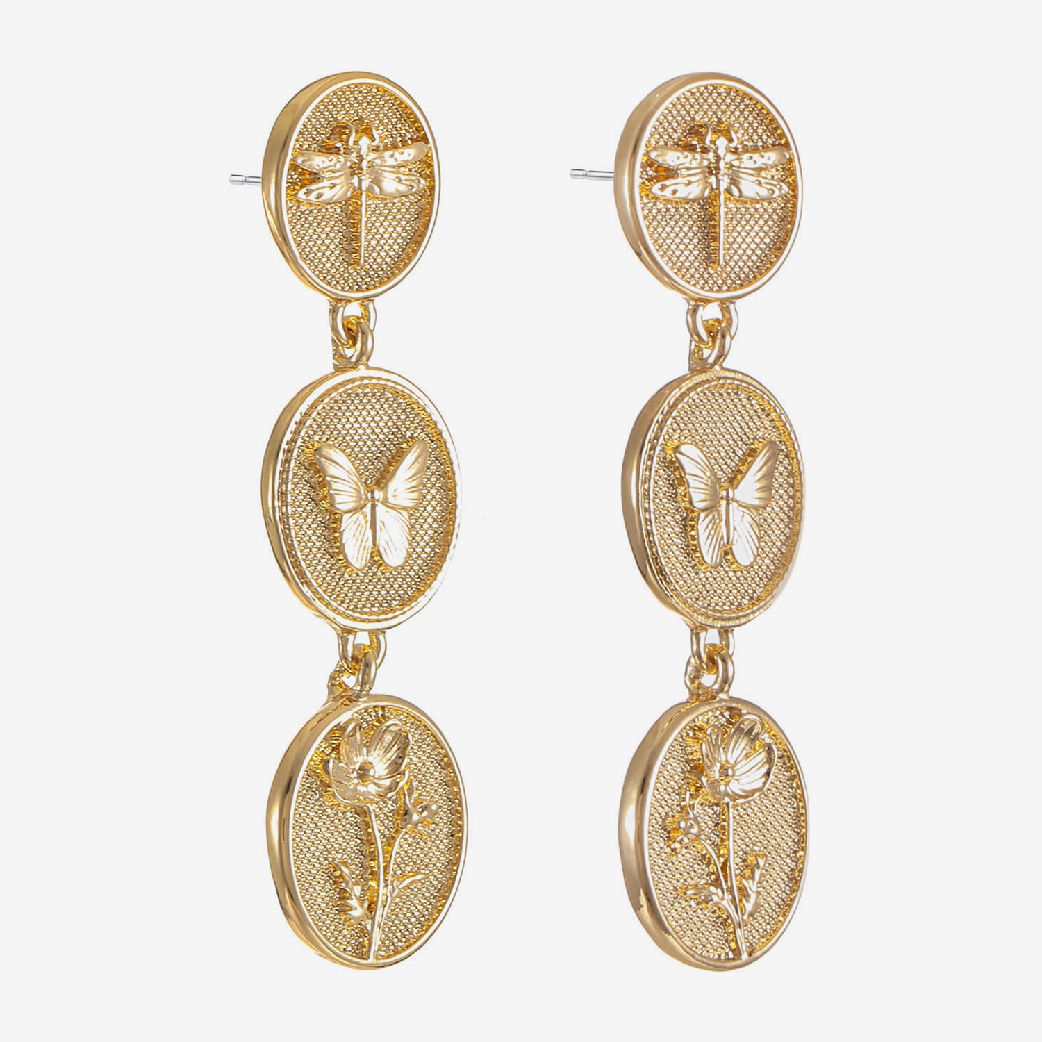 Monet Jewelry Womens Round Hypoallergenic Drop Earrings