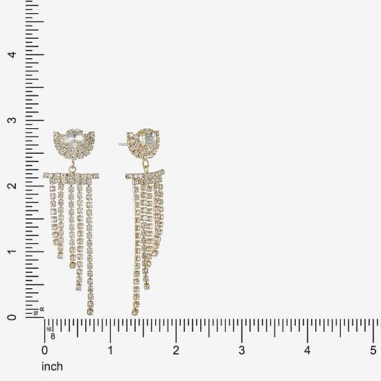 Monet Jewelry Womens Glass Round Hypoallergenic Drop Earrings