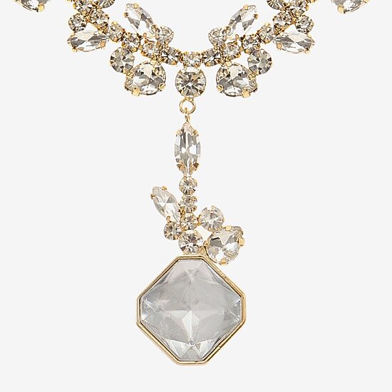Monet Jewelry Timeless Womens Glass 17 Inch Y Necklace
