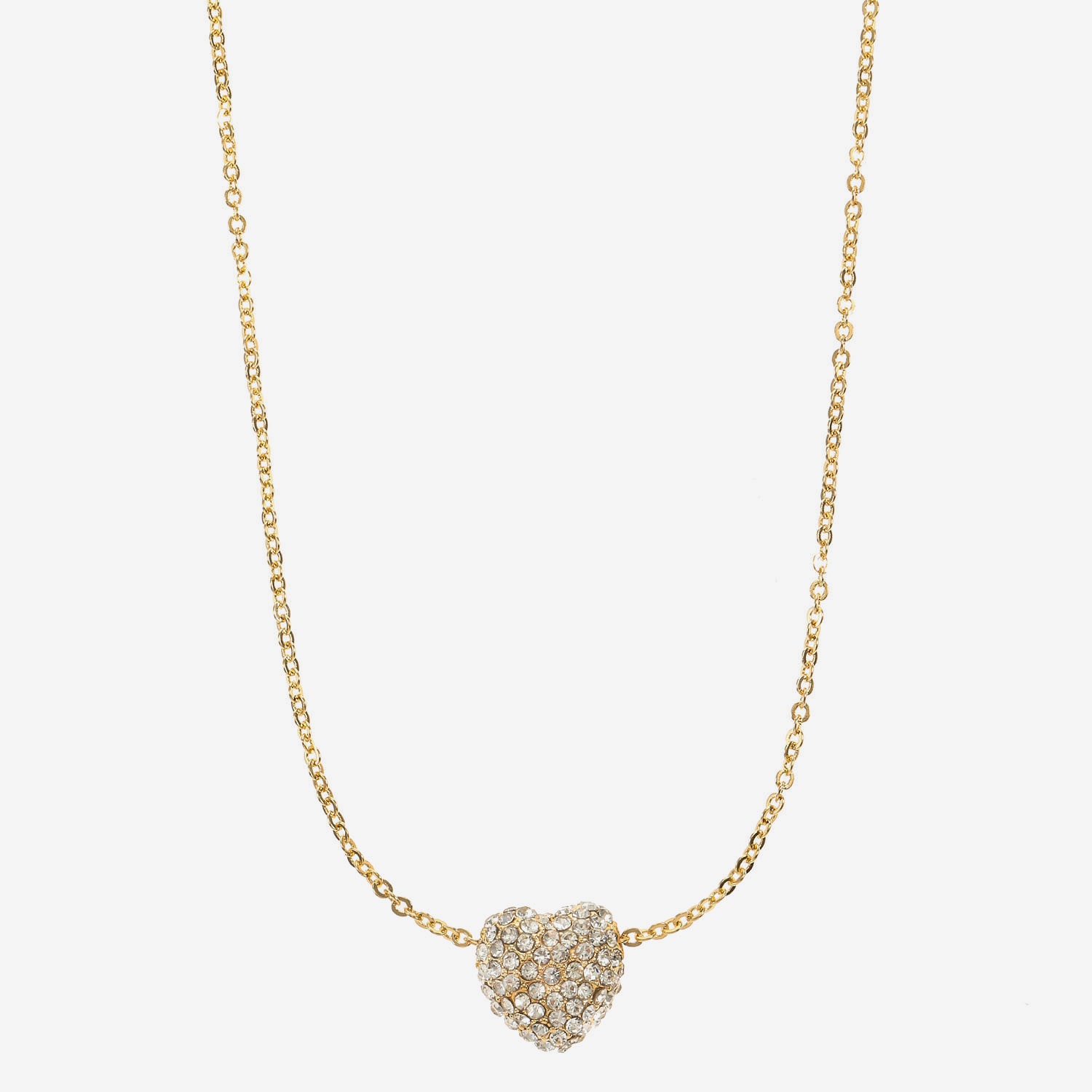 Monet Jewelry Womens Glass Heart 18 Inch Pendant Necklace