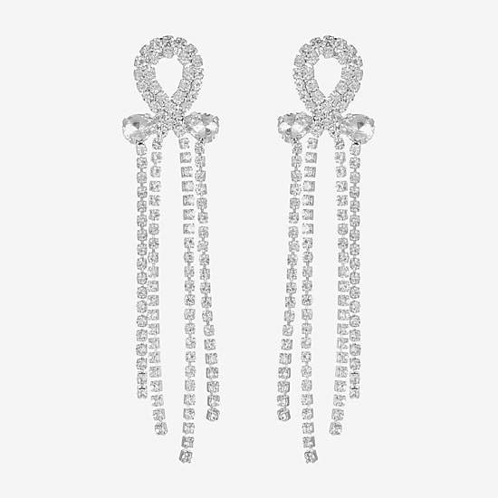 Monet Jewelry Womens Glass Pear Hypoallergenic Drop Earrings