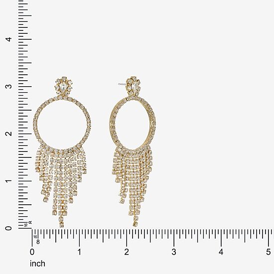 Monet Jewelry Womens Glass Round Hypoallergenic Drop Earrings