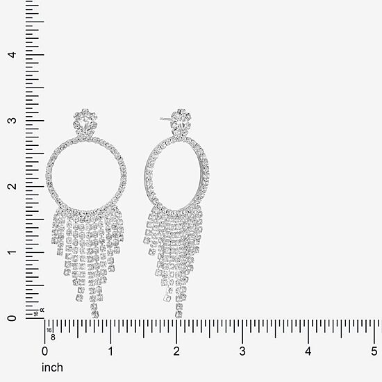 Monet Jewelry Womens Glass Round Hypoallergenic Drop Earrings