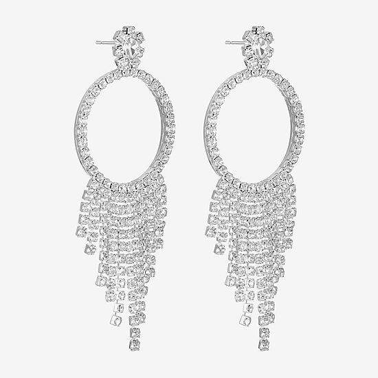 Monet Jewelry Womens Glass Round Hypoallergenic Drop Earrings