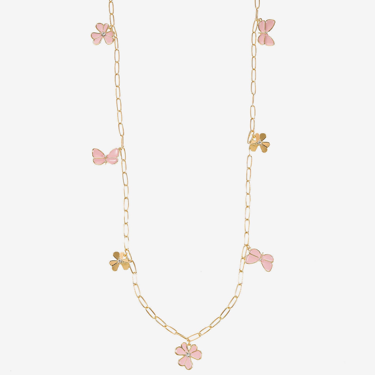 Liz Claiborne Womens Glass 34 Inch Strand Necklace