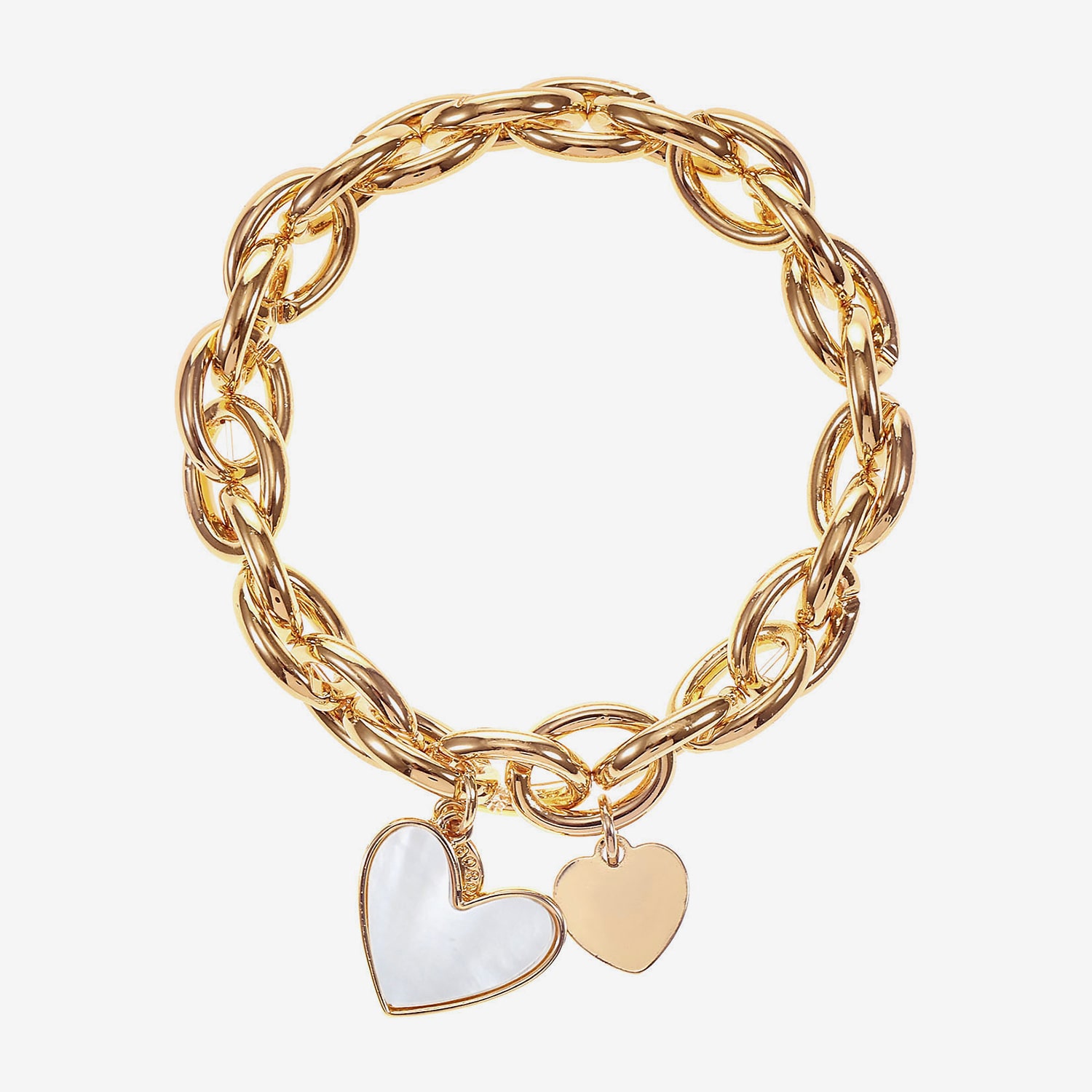 Liz Claiborne Womens Shell Heart Stretch Bracelet