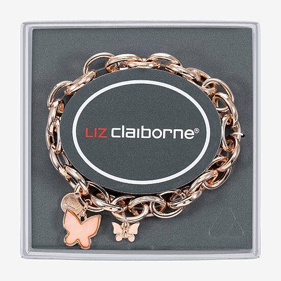 Liz Claiborne Womens Shell Butterfly Stretch Bracelet
