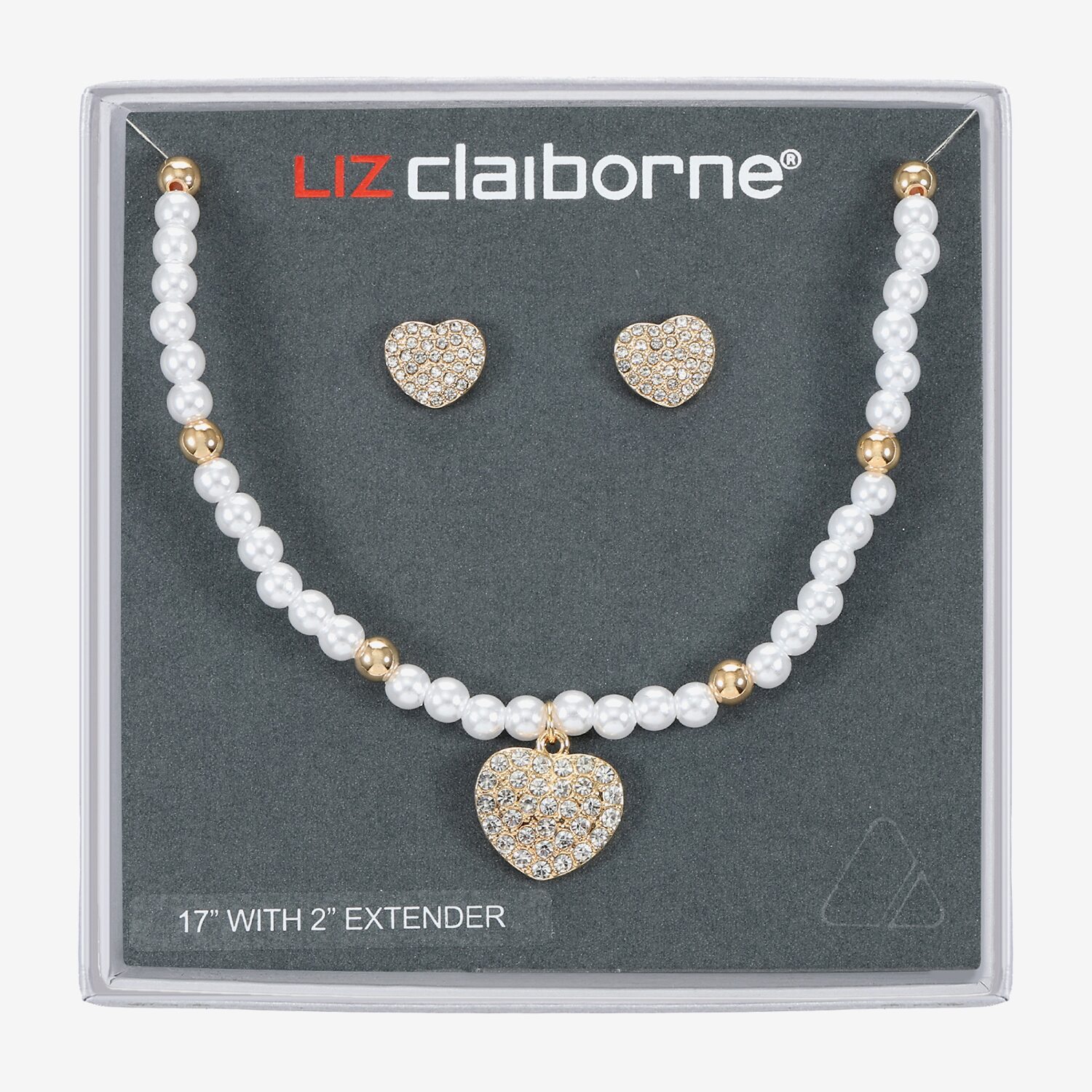 Liz Claiborne Womens Shell Heart 2-pc. Jewelry Set