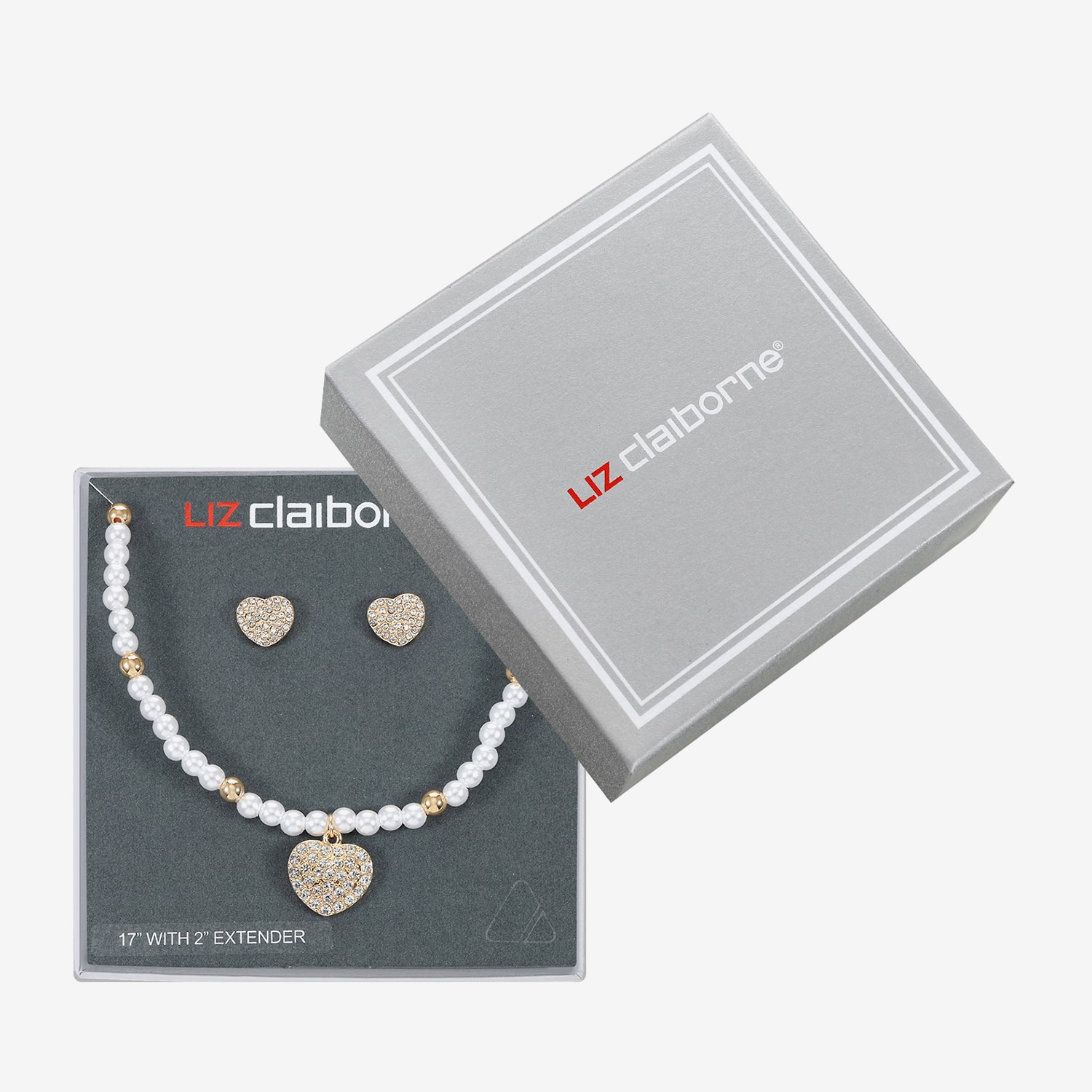 Liz Claiborne Womens Shell Heart 2-pc. Jewelry Set