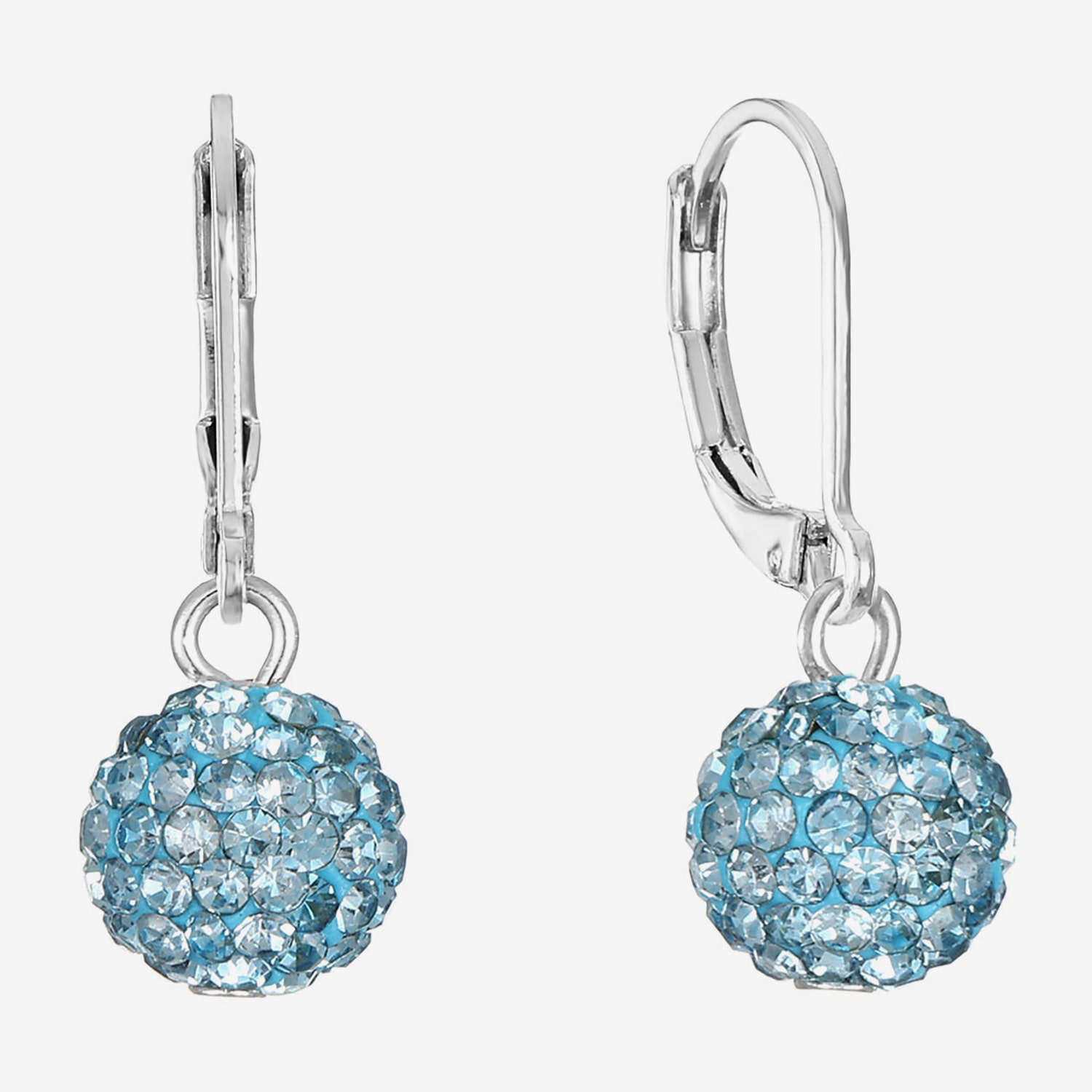 Monet Jewelry Womens Pink Glass Round Drop Earrings