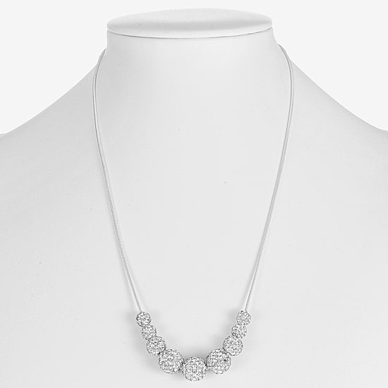 Monet Jewelry Womens Pink 17 Inch Collar Necklace