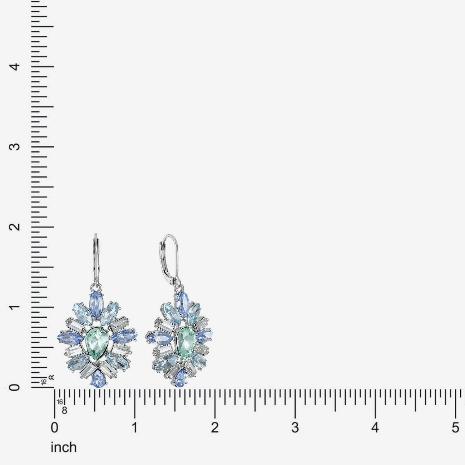 Monet Jewelry Womens Pink Glass Drop Earrings